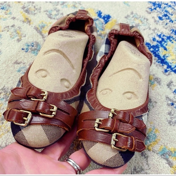 Burberry Ballerina Flats Bridle Housecheck Falcony - Picture 4 of 5